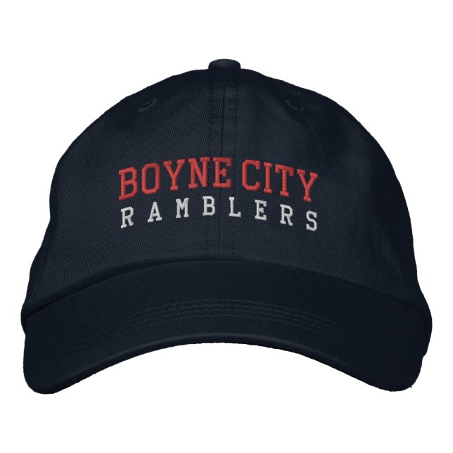 Boyne City High School bestickte Baseballhut Baseballkappe (Vorderseite)