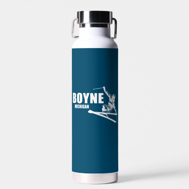 Boyne Mountain Resort Michigan Skier Trinkflasche (Vorne)