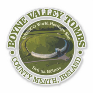 Boyne Valley Tombs (rd) Aufkleber