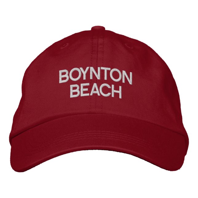 Boynton Beach Florida bestickt Baseballhut Bestickte Baseballkappe (Vorderseite)
