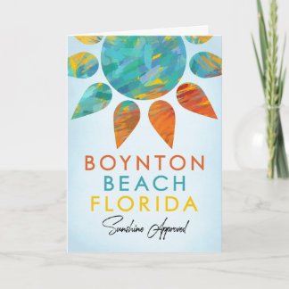 Boynton Beach Florida Sunshine Karte