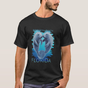 Boynton Beach Florida Urlaub Süße Manatees Seekuh T-Shirt