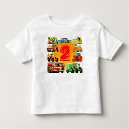 Boy's 2. Geburtstag Bauwagen Kleinkind T-shirt
