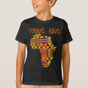Boys African Kente Print Kleine Kinder mit King Ke T-Shirt