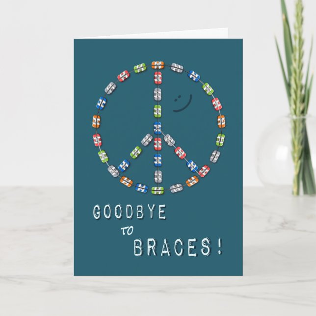 Boys Auf Wiedersehen von Braces Glückwünsche zum F Karte (Vorderseite)