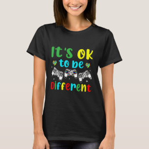 Boys Autism Game Autism Awareness Month Day Men T-Shirt