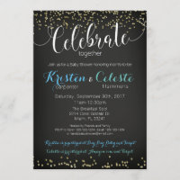 Boys Baby Dusche Einladung kombiniertes Party