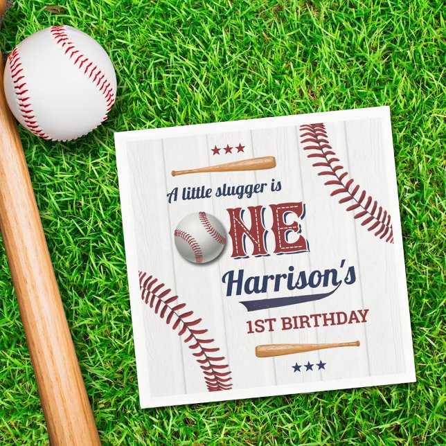 Boys Baseball 1. Geburtstag Serviette (Von Creator hochgeladen)