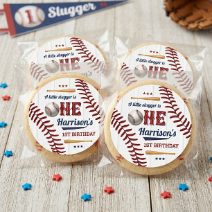 Boys Baseball 1er anniversaire petit autocollants