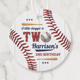 Boys Baseball 2. Geburtstag Geschenkanhänger