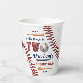 Boys Baseball 2. Geburtstag Pappbecher