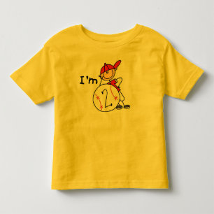 Boy's Baseball Ich bin 2 Kleinkind T-shirt