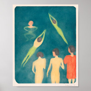 "BOYS BATHING" VON EDVARD MUNCH 1896 POSTER