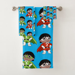 Boys Birthday Action Hero Badhandtuch Set