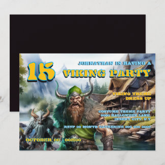 Boys Birthday Invitation 8–16 | Viking Warrior  Einladung