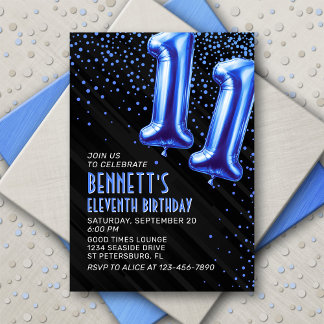 Boys Blue 11. Geburtstag Einladung