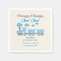 Boys Blue Train 2. Geburtstag Party