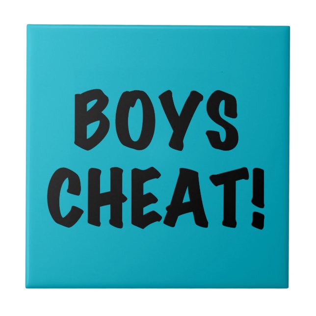 Boys Cheat Fliese (Vorderseite)