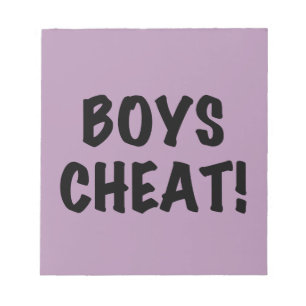 Boys Cheat Notizblock