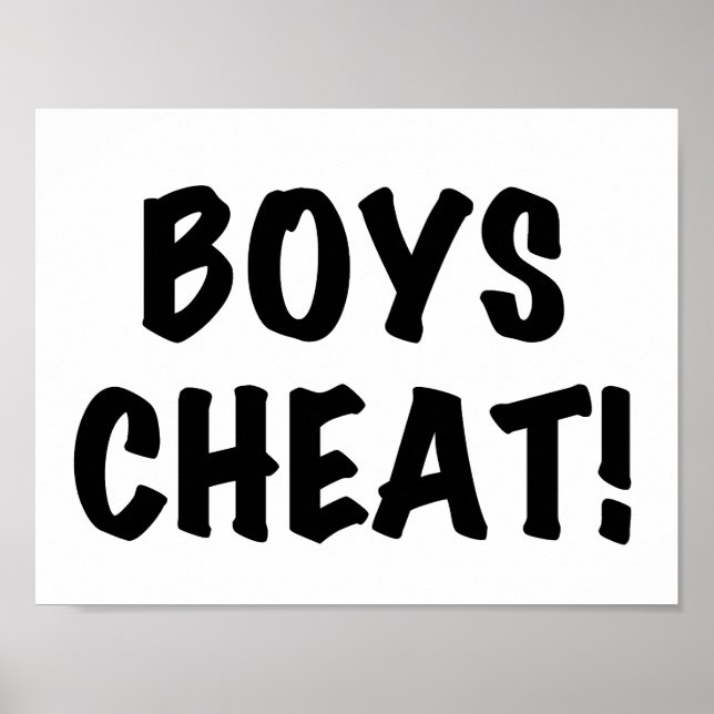 Boys Cheat Poster (Vorne)