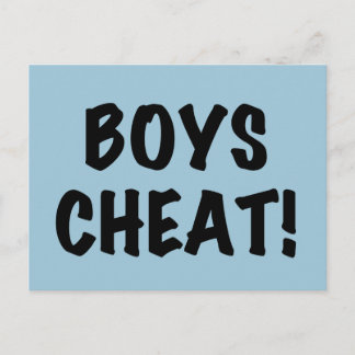 Boys Cheat Postkarte