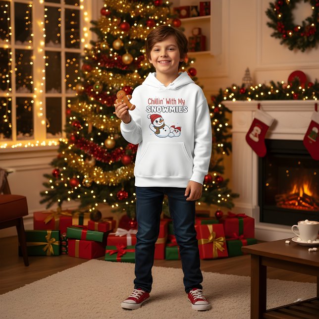Boys Christmas T-Shirt | Cute Snowman Design Hoodie (Von Creator hochgeladen)