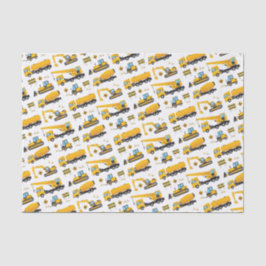 Boys Construction Dump Trucks Party Supplies Seidenpapier