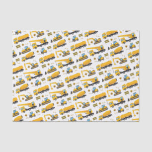 Boys Construction Dump Trucks Party Supplies Seidenpapier