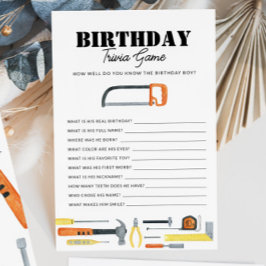 Boy's Construction Thema Geburtstag Trivia