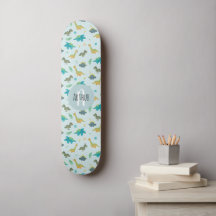 Boys Cool Blue Dinosaur Pattern Kids