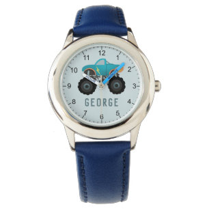Boys Cool Blue Truck Kids Armbanduhr