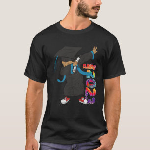 Boys Dabbing Grad Klasse 2023 Gefärbte Krawatte Ki T-Shirt
