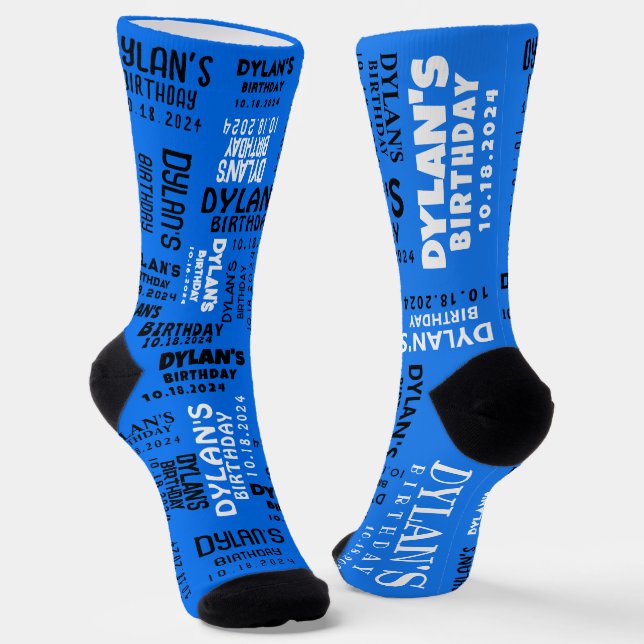 Boys Dance Floor BIRTHDAY Zuhause Geschenksocken n Socken (Gewinkelt)