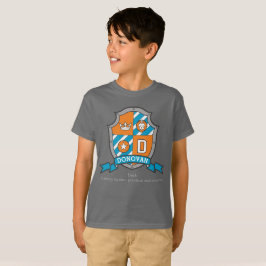 Boys Donovan Name & Bedeutung Ritter Schild T-Shirt