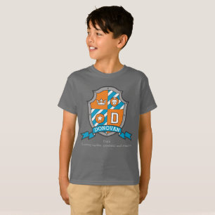 Boys Donovan Name & Bedeutung Ritter Schild T-Shirt