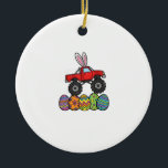 Boys Easter Monster Truck Happy Easter Day Eggs To Keramik Ornament<br><div class="desc">Boys Easter Monster Truck Happy Easter Day Eggs Toddler Kids T-Shirt</div>