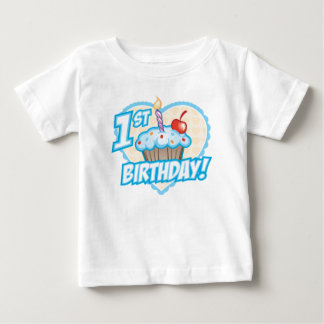 Boys erster Geburtstag Cupcake T - Shirt
