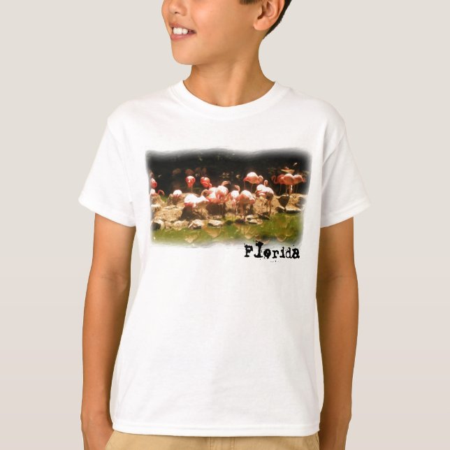 Boys Florida Flamingo Shirt (Vorderseite)