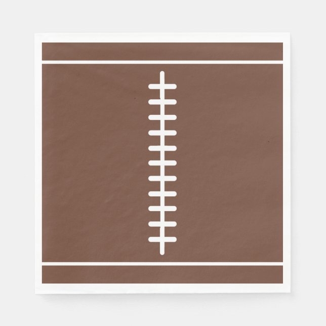 Boys Football First Year Down 1st Birthday Party Serviette (Vorderseite)