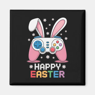 Boys Frohe Ostern Tag Hase Ei Videospiel Kinder Ic Magnet