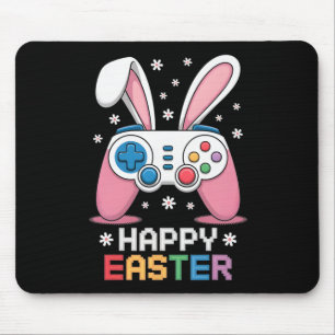 Boys Frohe Ostern Tag Hase Ei Videospiel Kinder Ic Mousepad