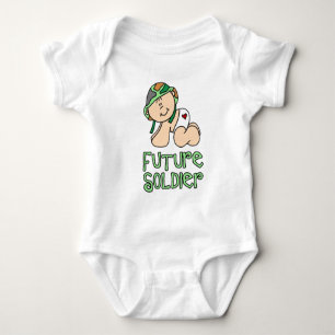 Boys Future Soldier Baby Strampler