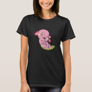 Boys Girls Kinder Niedlich Amphibien Axolotl Grung T-Shirt