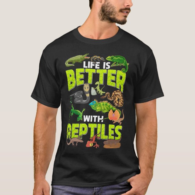 Boys Girls Reptiles Lizard Gecko Bartded Dragon T-Shirt (Vorderseite)