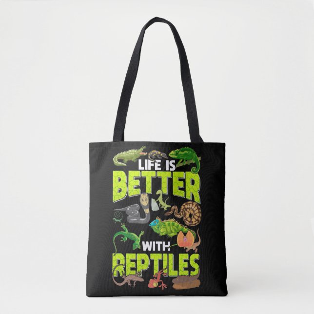 Boys Girls Reptiles Lizard Gecko Bartded Dragon Tasche (Vorderseite)