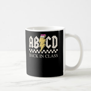Boys Girls Rock Back to School ABCD Zurück in Klas Kaffeetasse