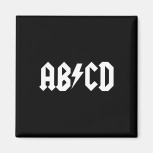 Boys Girls Teachers ABCD Rock Graphics zurück zu S Magnet