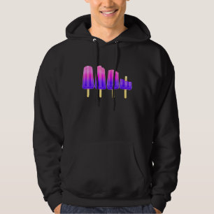 Boys Girls Vacation Summer Ice Popsicle Stick Crea Hoodie