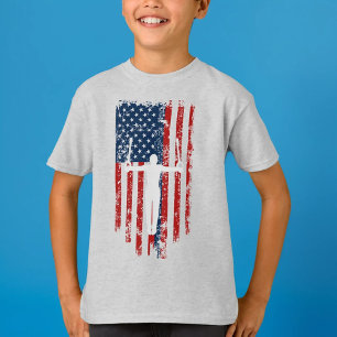 Boys Gymnastics Rings erschüttert amerikanische Fl T-Shirt
