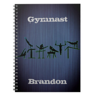 Boys Gymnastik befähigt Custom Spiralnotebook Notizblock